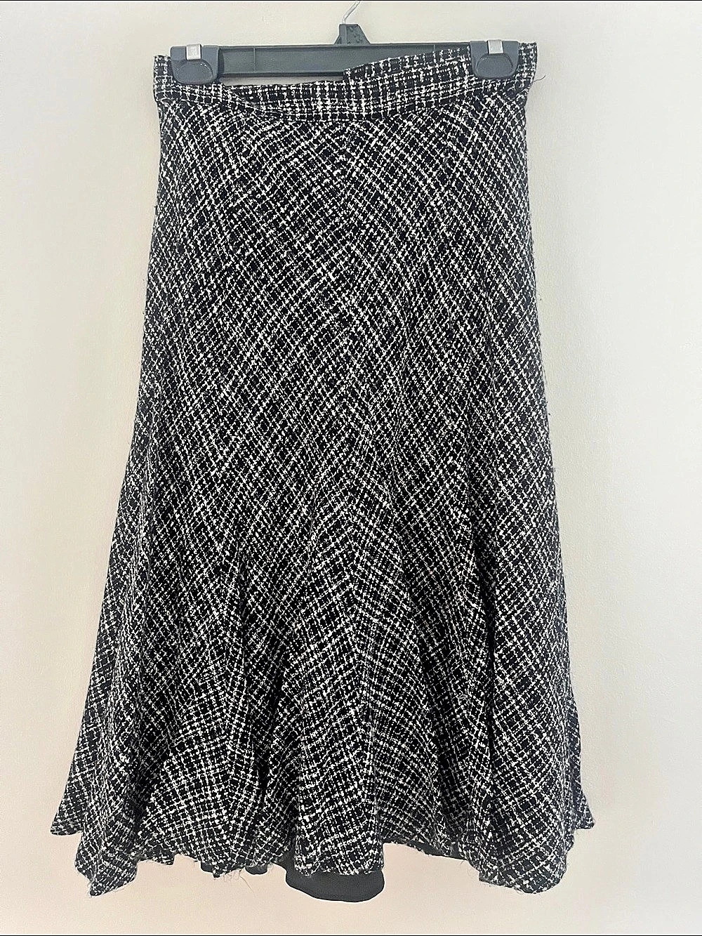 Donna Ricco Women's Midi Skirt Black & White Size 8P Like New
